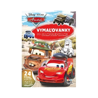 Maľovanky A4 so samolepkami Autá