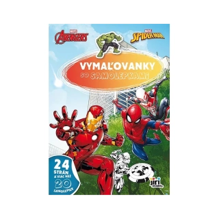Maľovanky A4 so samolepkami Marvel