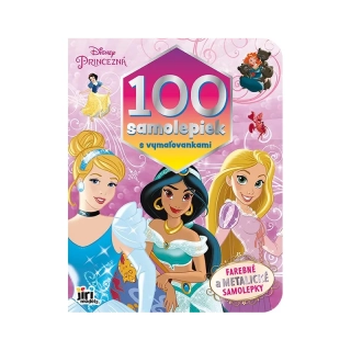 100 samolepiek s maľovankami Princezné