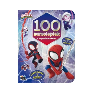 100 samolepiek s maľovankami Spidey